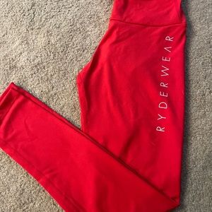Red Ryderwear scrunch butt leggings